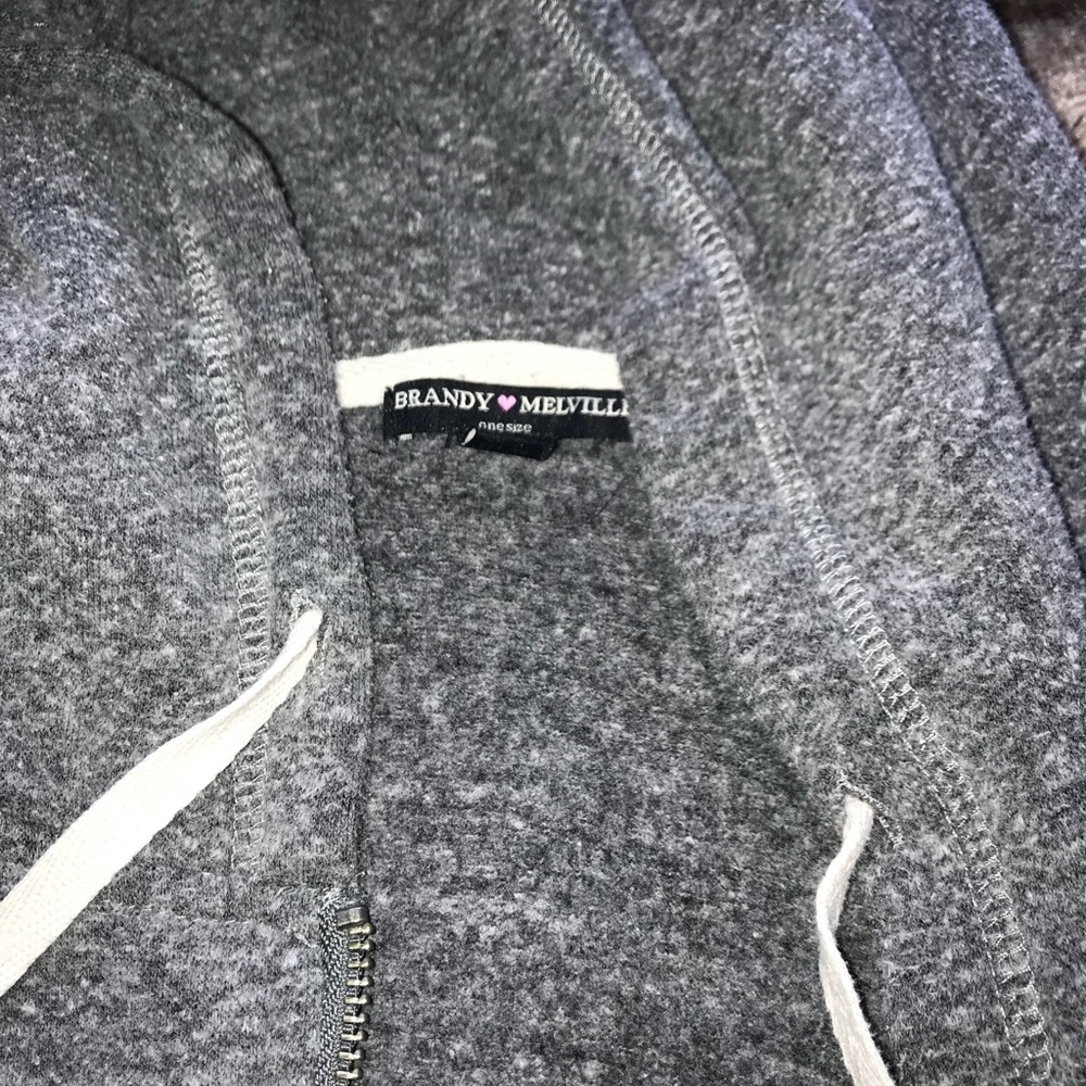 Grey Brandy ❤️ Melville zip up hoodie